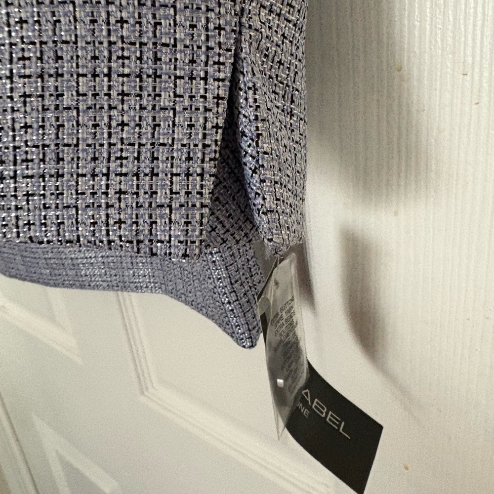 Black Label purpure  and Black Textured Blazer - Picture 6 of 8